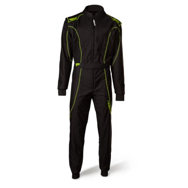 Speed Racing Overall | BARCELONA RS-1 | schwarz,neongelb Gr.140